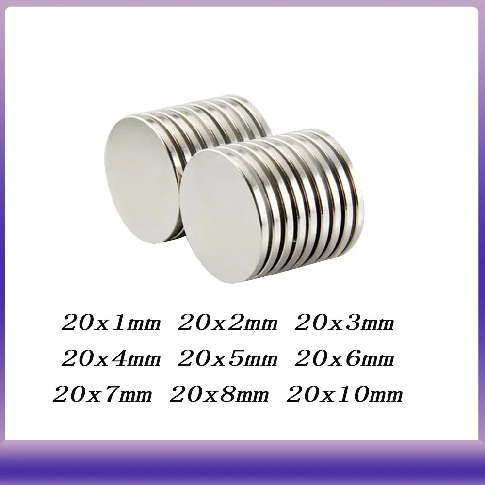 20X2 Powerful Magnetic 20x2mm Round Magnet For Refrigerator,Office, DIY 20*2mm 20*3 20X4 20*5 20*6 20X1