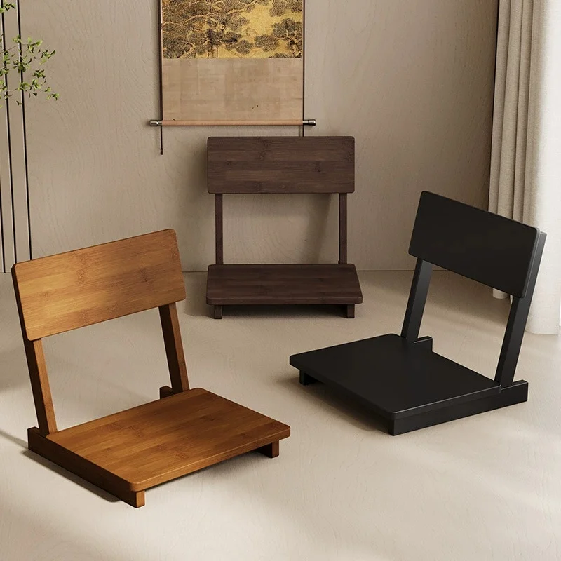 

Lazy sofa Tatami Single Bed Chair Back Seat Dormitory Japanese-style Cushion Bay Window Bamboo Chair New Arrival Chairs