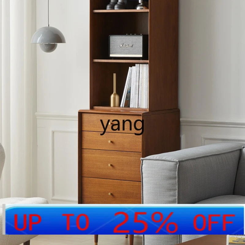 

LMMSolid Wood Bookshelf Light Luxury Storage Chinese Style