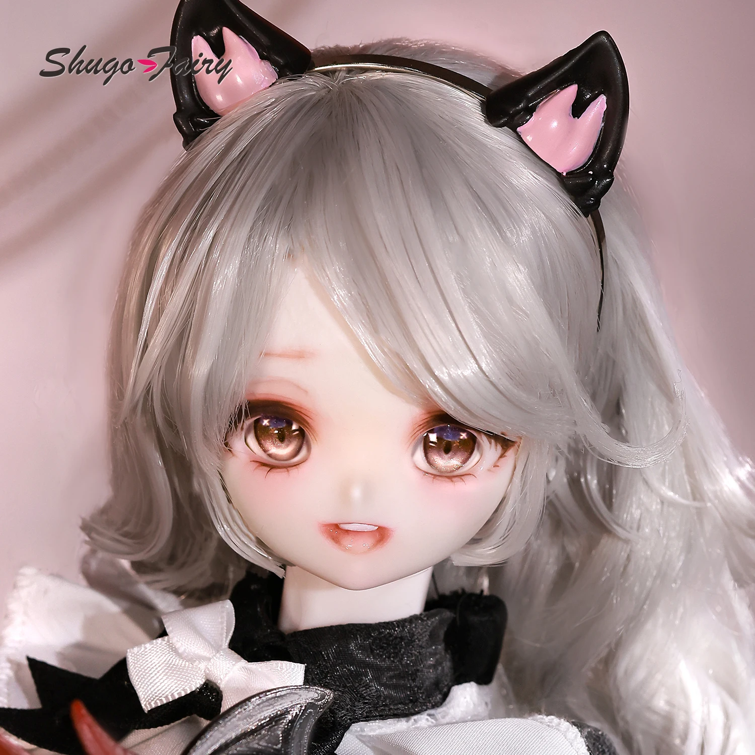 ShugaFairy Bree A 1/4 BJD FullSet Anime-Style Head Demon Horn Cat Female Magnetic Tail  Ears Ball-Jointed Doll Gift Figure