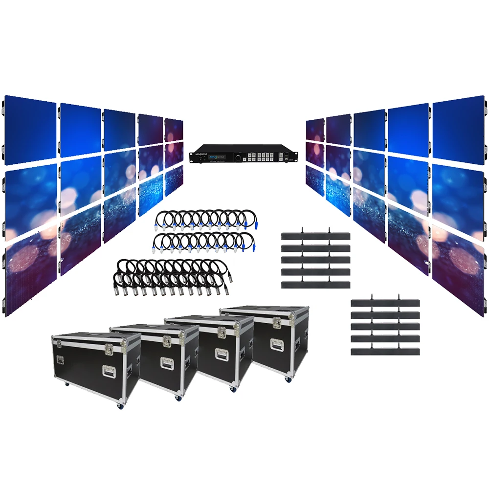 Noleggio P2.604 per interni Pannelli display a LED Noleggio sfondo scenico HD Display a LED sottile