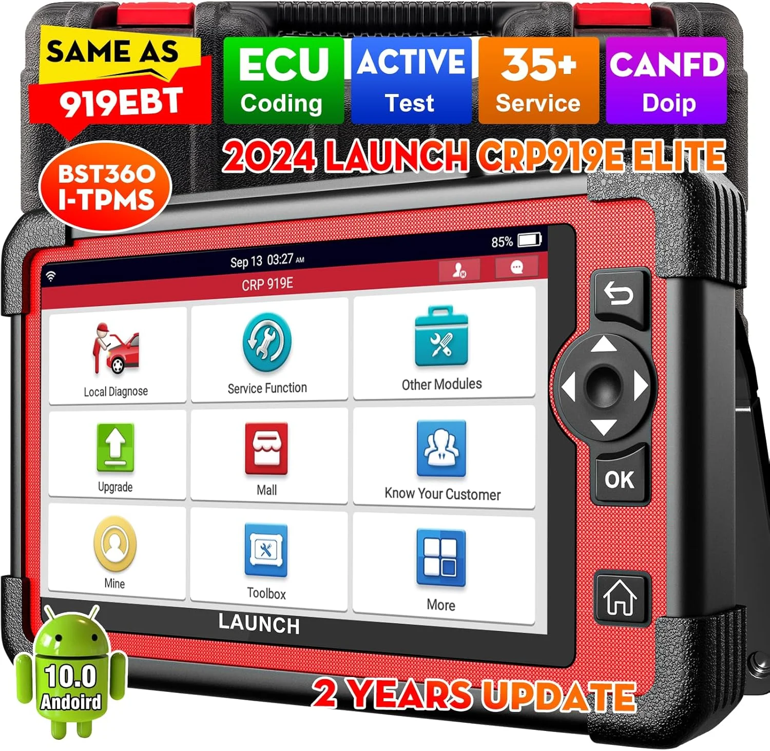 LAUNCH CRP919E OBD2 Bidirectional Full System Diagnostic Scanner EOBD ECU Coding