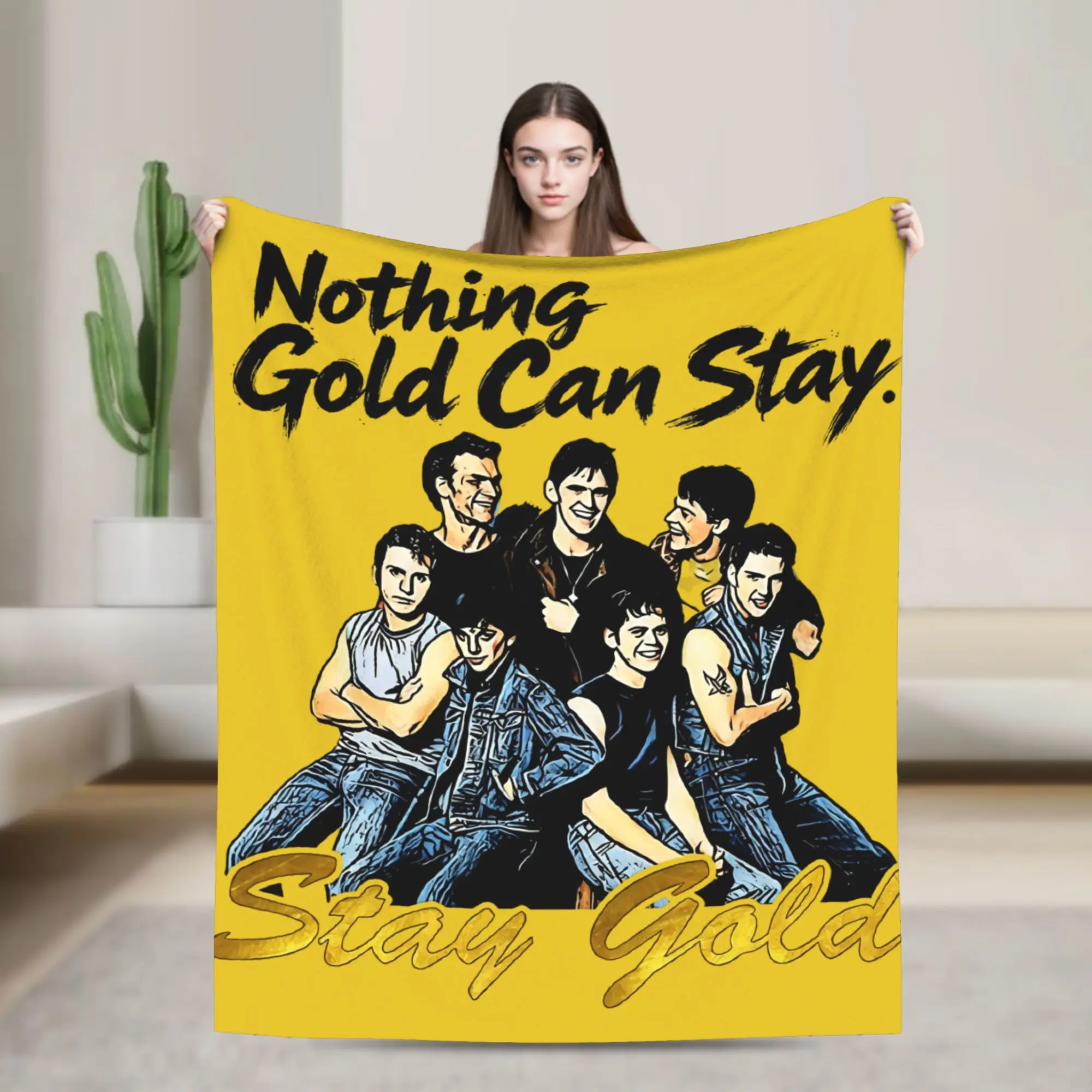 The Outsiders Movie Blanket  Soft Pattern Plush Throw Blanket For Students Bedroom Flannel Bedspread Bed Cover