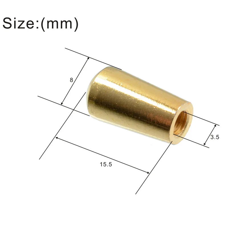 Electric Guitar 3-Way Metal Switch Tip, 3.5mm Toggle Switch Knob Cap for LP Guitar  3-Position Switch