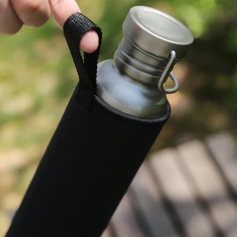 

Titanium Outdoor Cycling Bottle - 750ML Travel Flask And Titan Mug