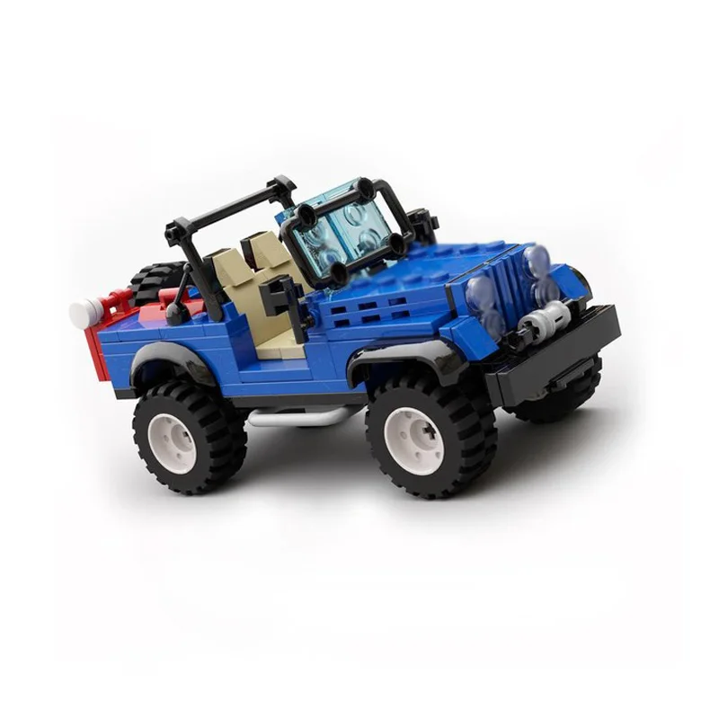 Speed Racing Car Model MOC Building Bricks CJ Off-Road Vehicle Modular Technology Children Holiday Gifts Assemble Toys Suit