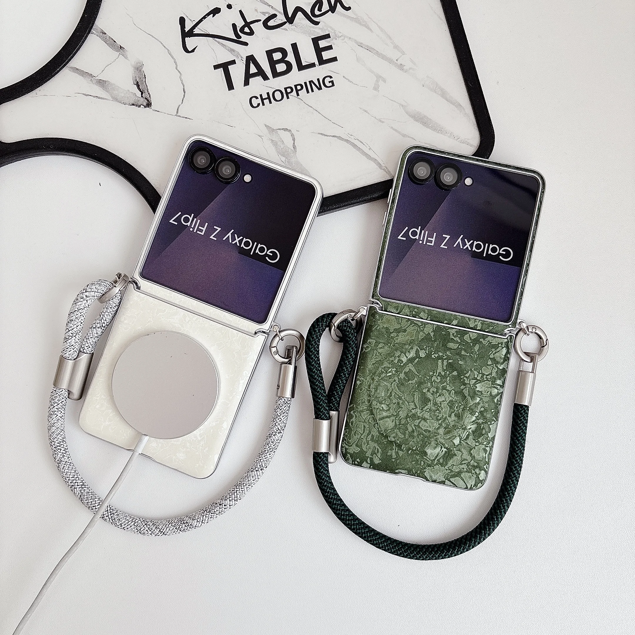 Wrist Strap for Magsafe Hinge Protection Magnetic Phone Case for Samsung Galaxy Z Flip 7 FE 6 5 5G Cover