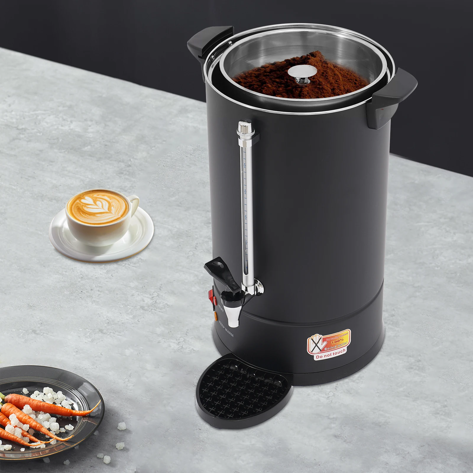 

Commercial Electric Coffee Pot, 15L Hot Water Dispenser, Stainless Steel Coffee Urn