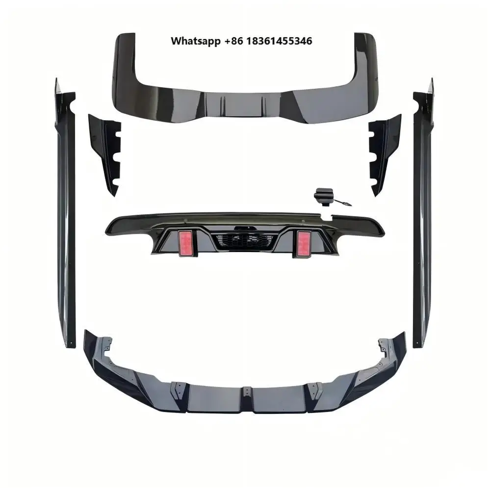 For  X5M F95 Lci 2023-2026 High Performance X5M Bodykit Front Lip Diffuser LD Style Black Warrior Style Body Kit