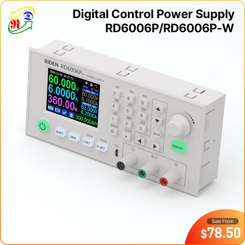 RD RD6006P RD6006PW 5 digit USB WiFi DC DC Voltage current Step down bench Power Supply buck converter 60V 6A Phone Repair