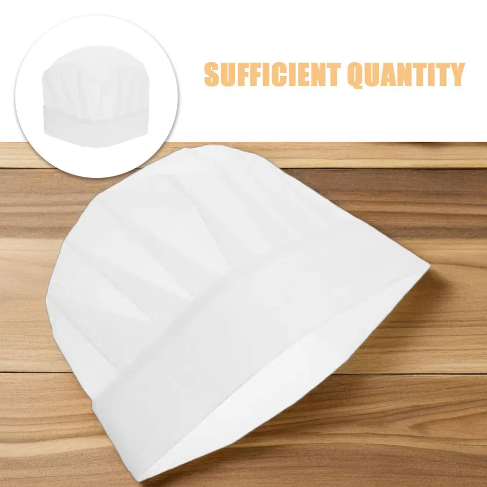 Gorro de Chef desechable, gorro de cocina no tejido para cocinar, hornear, recuerdos de fiesta, ajuste seguro, diseños coloridos, 30 Uds.