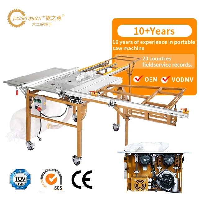 Wood Saw Machine Dust-Free Wood Cutting Panel Machine at  Good Price for Woodworking saw JT-9BX with portable furniture