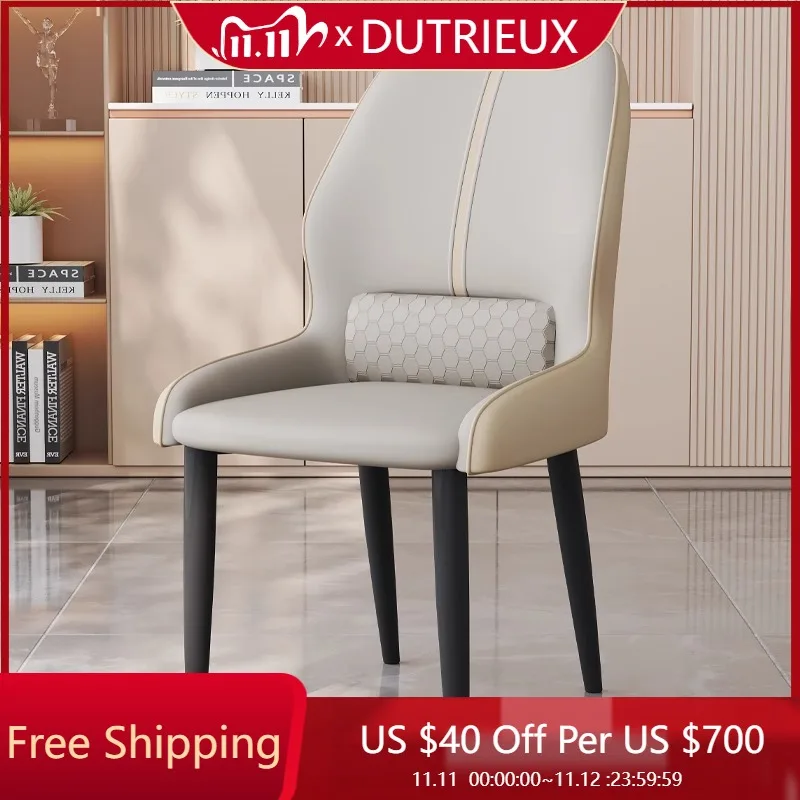 

White Relaxing Dining Chairs Modern Throne Design Luxury Comfortable Clear Dining Chairs Fashion Sillas Living Room Decoration