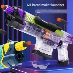 M1 Bread Machine Gun Launcher Manual Soft Bullet Toy Gun Blaster Weapon with Bullets Armas For Adults Kids Boys Birthday Gifts