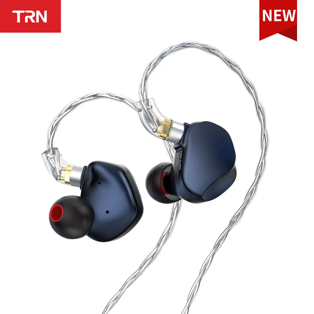 TRN VX Pro 8BA+1DD Hybrid Metal In Ear Earphones IEM HIFI Monitoring Running Earphones BAX MT3 Suitable for Xiaomi iPhone