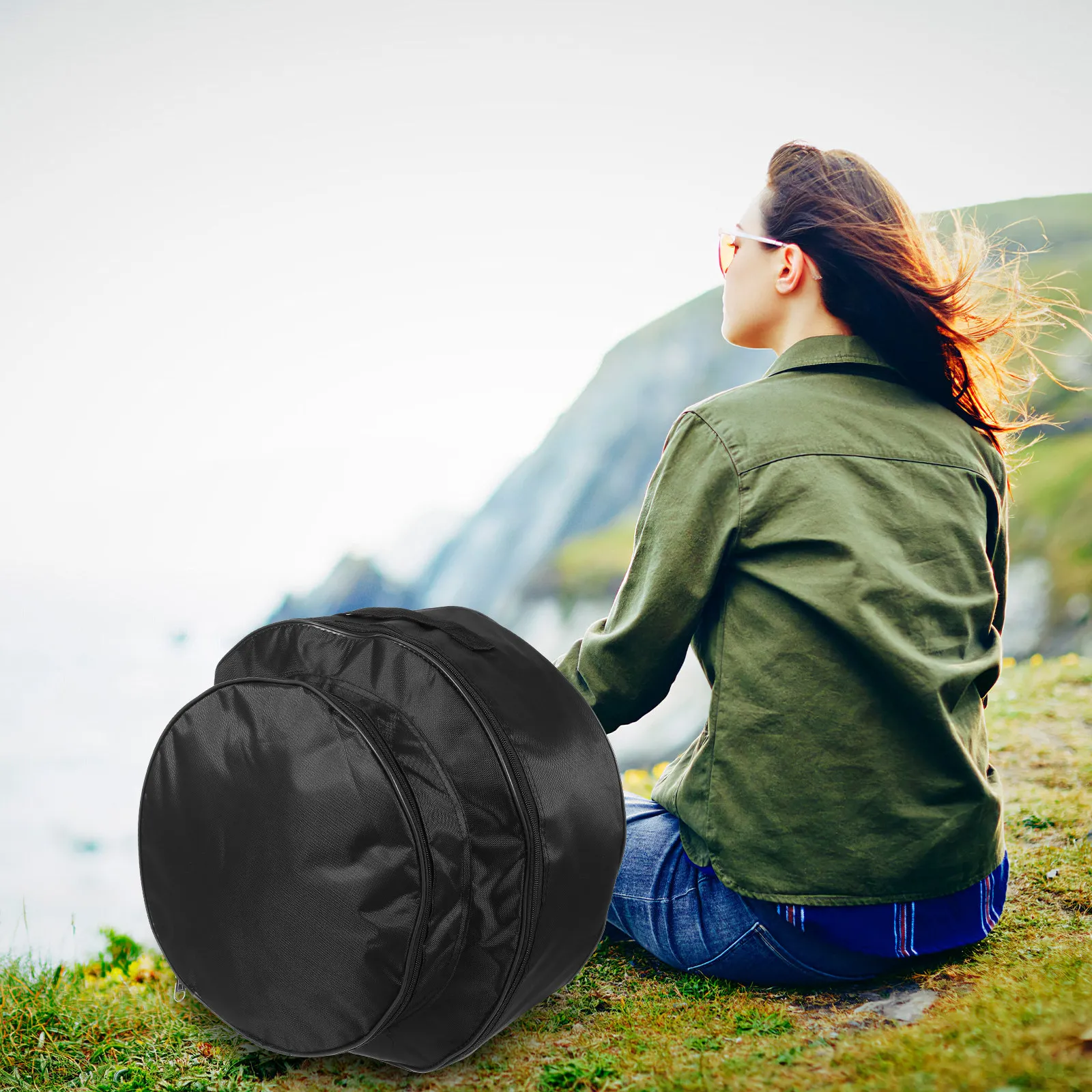 Snare Drum Bag Oxford Cloth Heavy-Duty Handle Scratch-Proof Padded Interior Compact Design for Easy Transport Snare Drum Carry