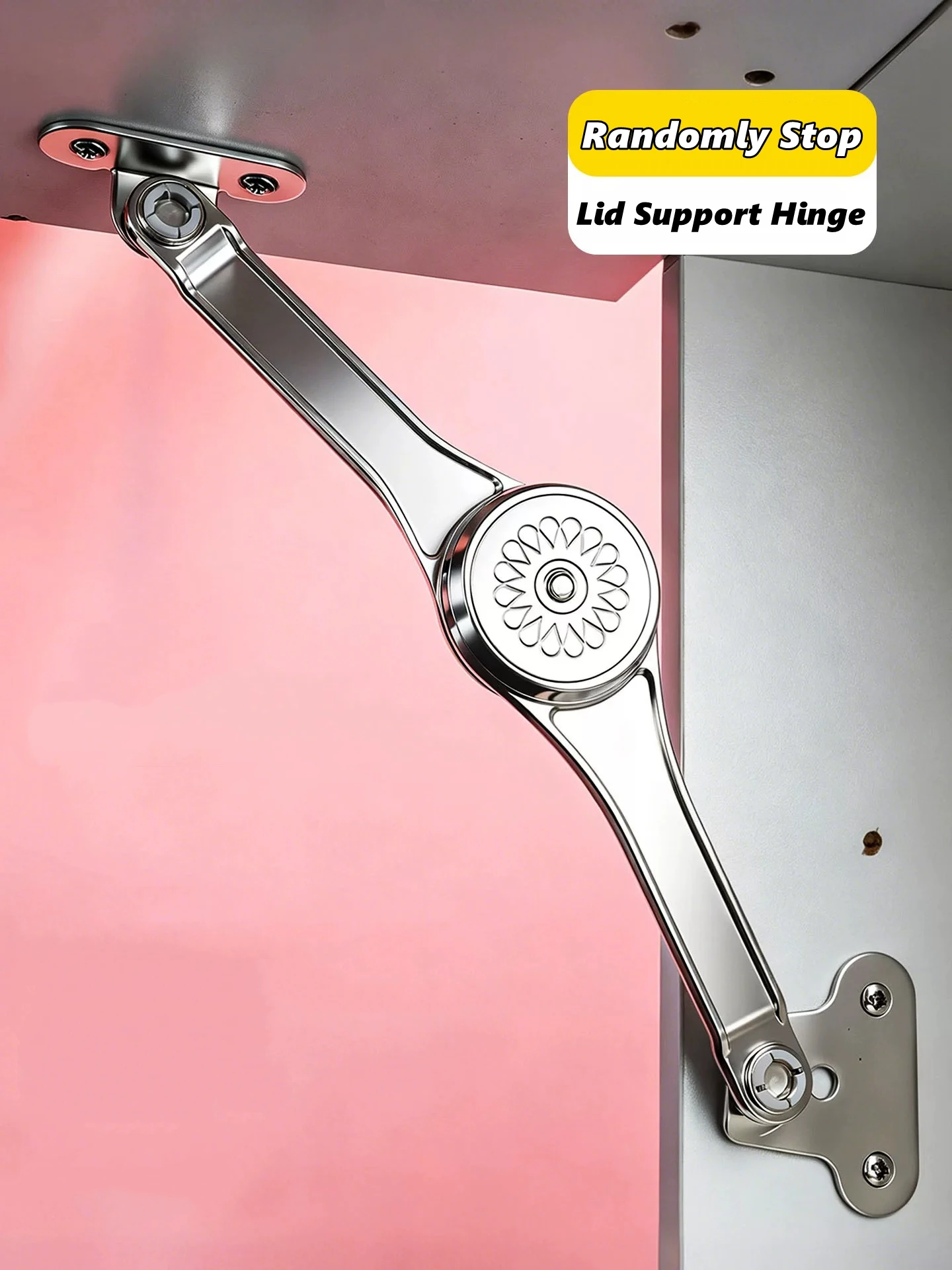 1/2/4pcs Hydraulic Randomly Stop Hinges Kitchen Cabinet Door Adjustable Hinge Furniture Lift Up Flap Stay Lid Support Hardware