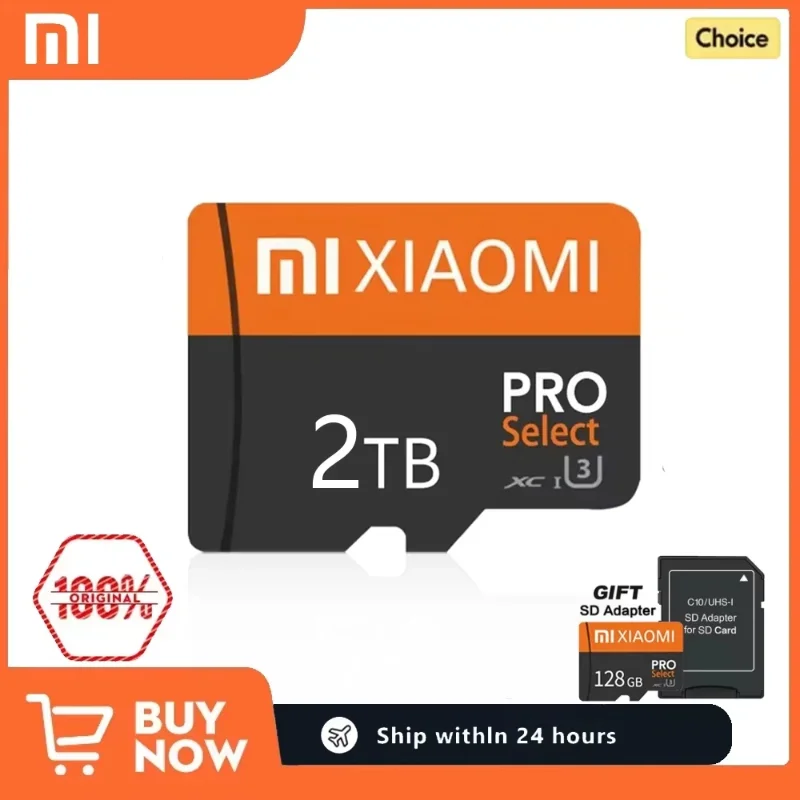 Cartão SD Original 128GB 256GB de Alta Velocidade, Cartão Flash TF 1TB, Cartão Micro TF SD 512GB, Cartão de Memória para Celular Xiaomi e Nintendo Switch