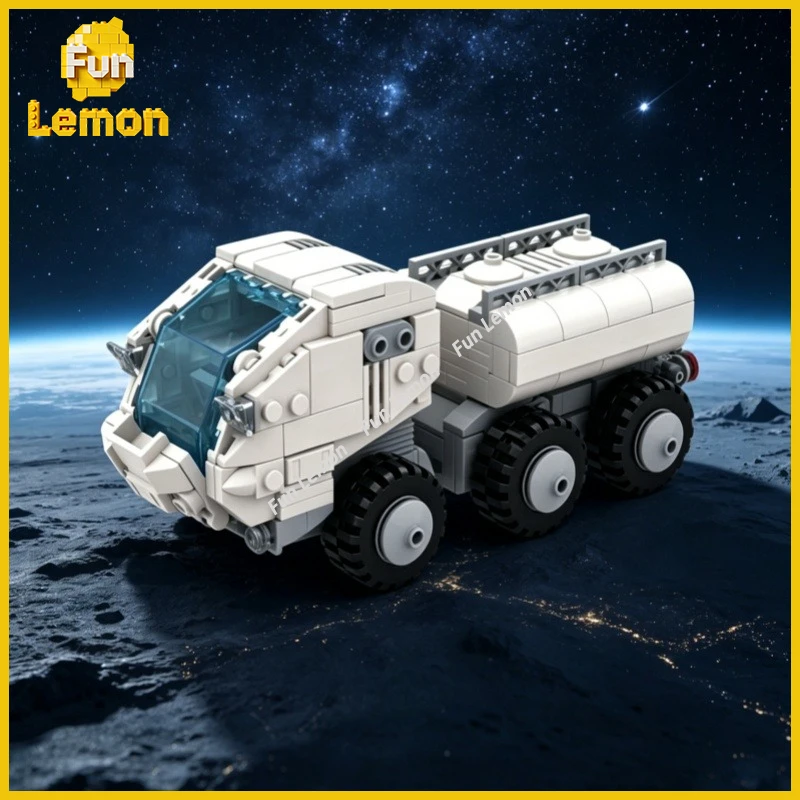 MOC Sci-fi Planet Explorer Brick Set 6x6 Moon Rover Model DIY Creative Puzzle Building Blocks Desk Decor Toy335pcs