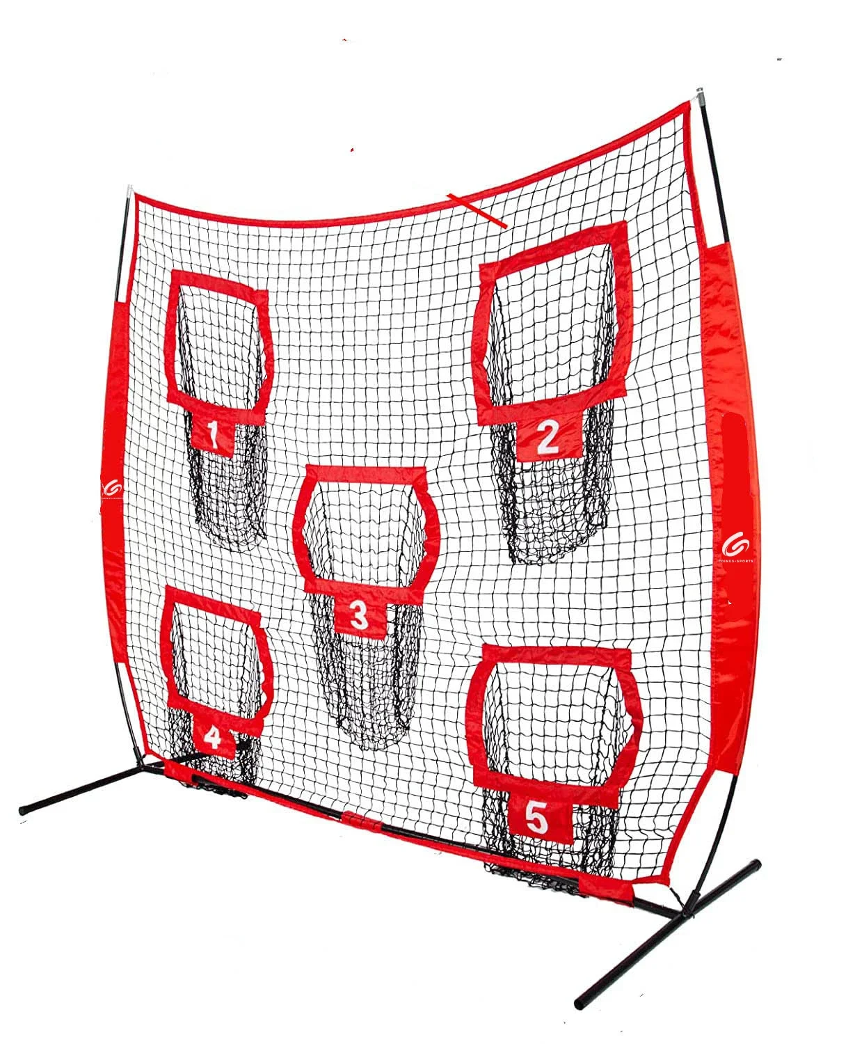 Hot Sale American Football Net Rugby Practice Trainer Throwing Net with 5 Targets Net