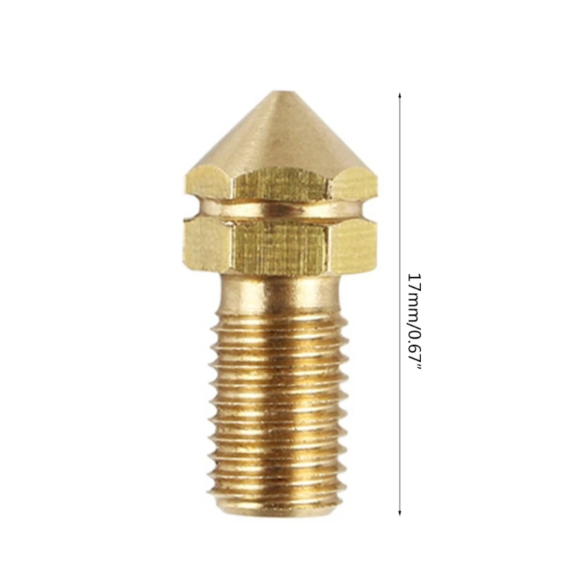 Ultimaker3 3DPrinter Replace Print Brass Nozzle 0.4mm for UM3 Spare Parts 3.0mm Filament 4Pcs/set