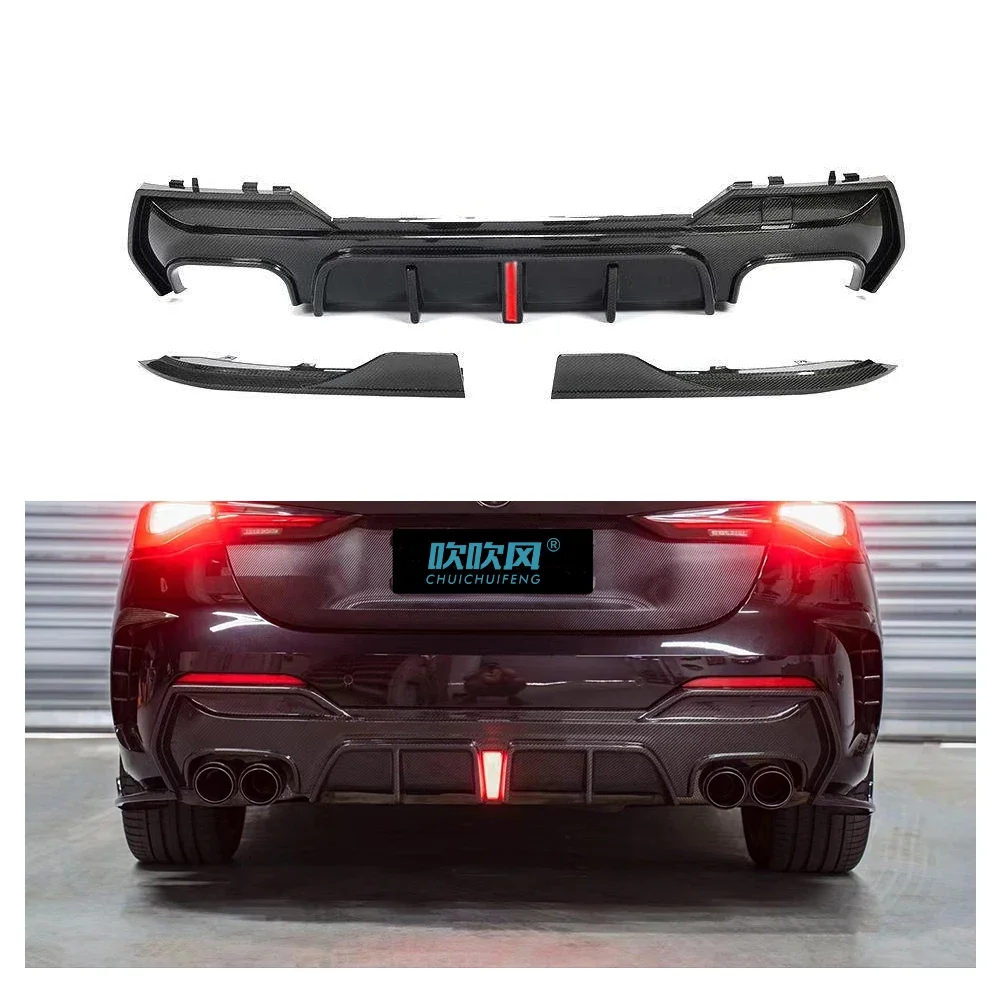 New! For BMW 4 Series G22 G23 True Dry Carbon Fiber Rear Lip Spoiler Diffuser Replace The Mirror Shel Car Accessories Body Kit T