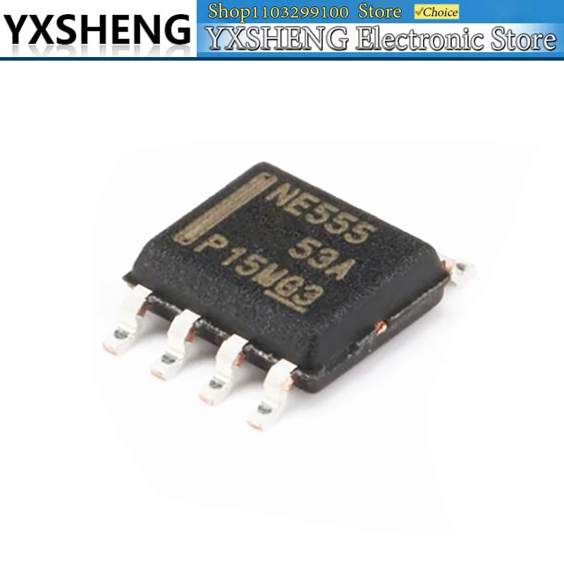 50PCS NE555 NE555N 555 NE555DR Precision Timers IC Chip SOP-8 New For SMD Pulse Generator Oscillation Circuit