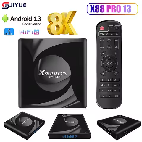 X88 Pro 13 Ultra HD 8K Smart TV Box Android 13.0 RK3528 2GB16GB 4GB 32GB/64GB Wifi6 BT5.0 2.4G&amp;5G Wifi Media Player Set Top Box