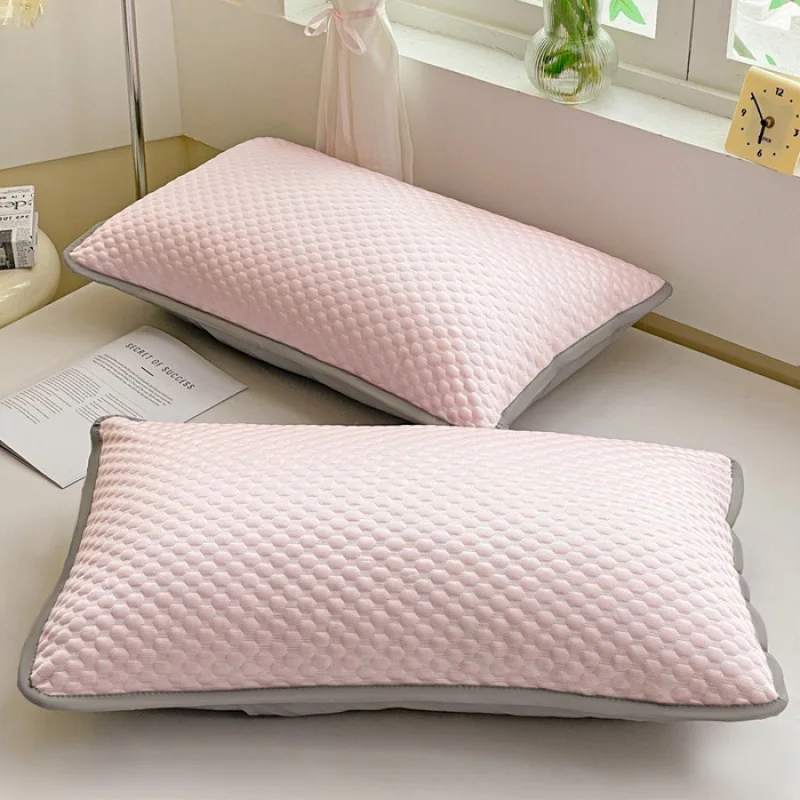

2025 New Summer Iced Doodou Ice Silk Pillow Case Household 48x74cm Pillowcase Cool Pillowcases