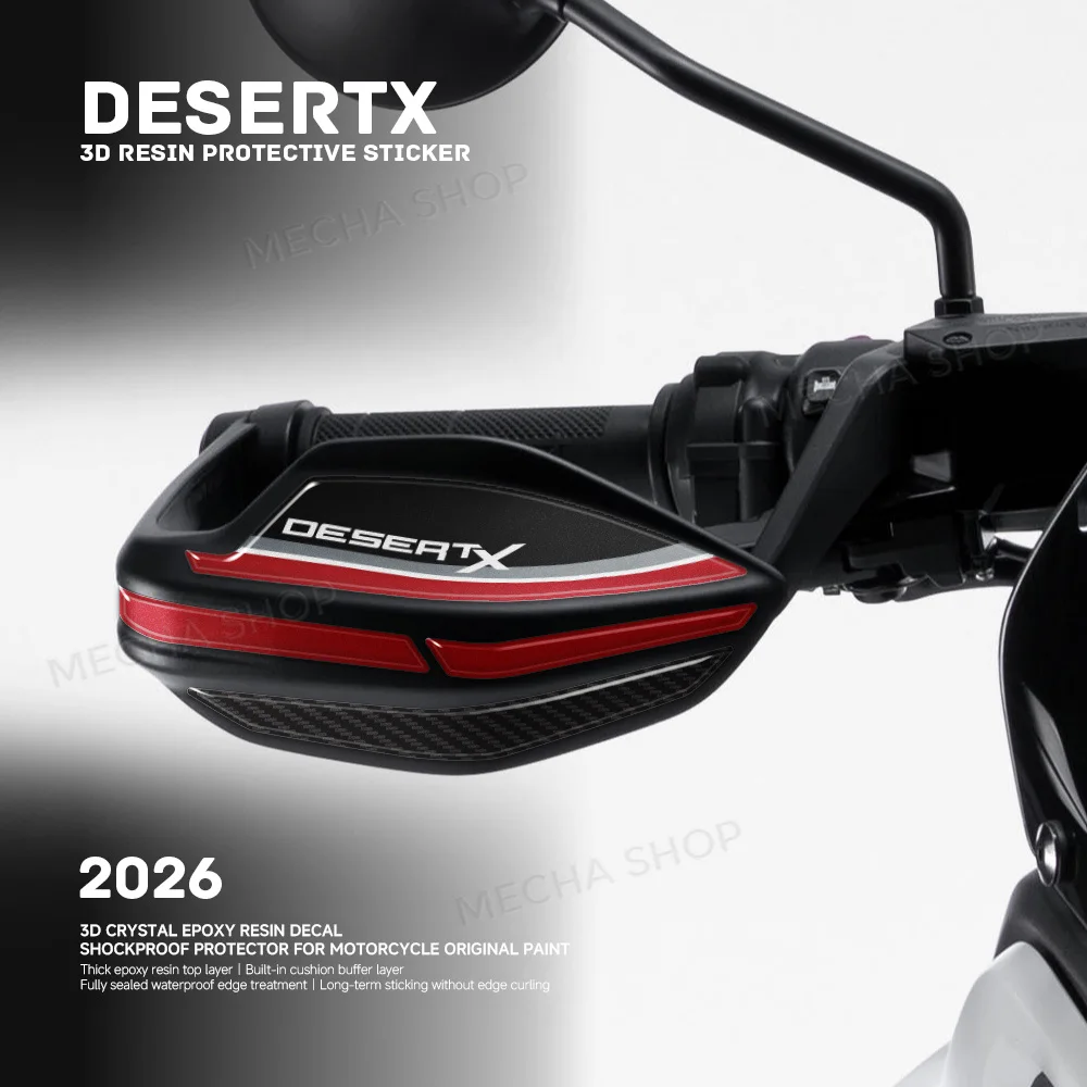 3D Handguard Shield Sticker Motorcycle Hand Guard Protection Decal For Desert X V2 2026