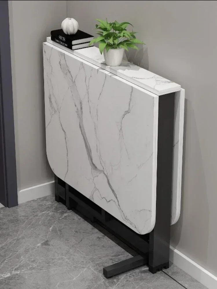 

Folding Dining Table Small Apartment Ultra-Thin Multi-Functional Dining Table Rectangular