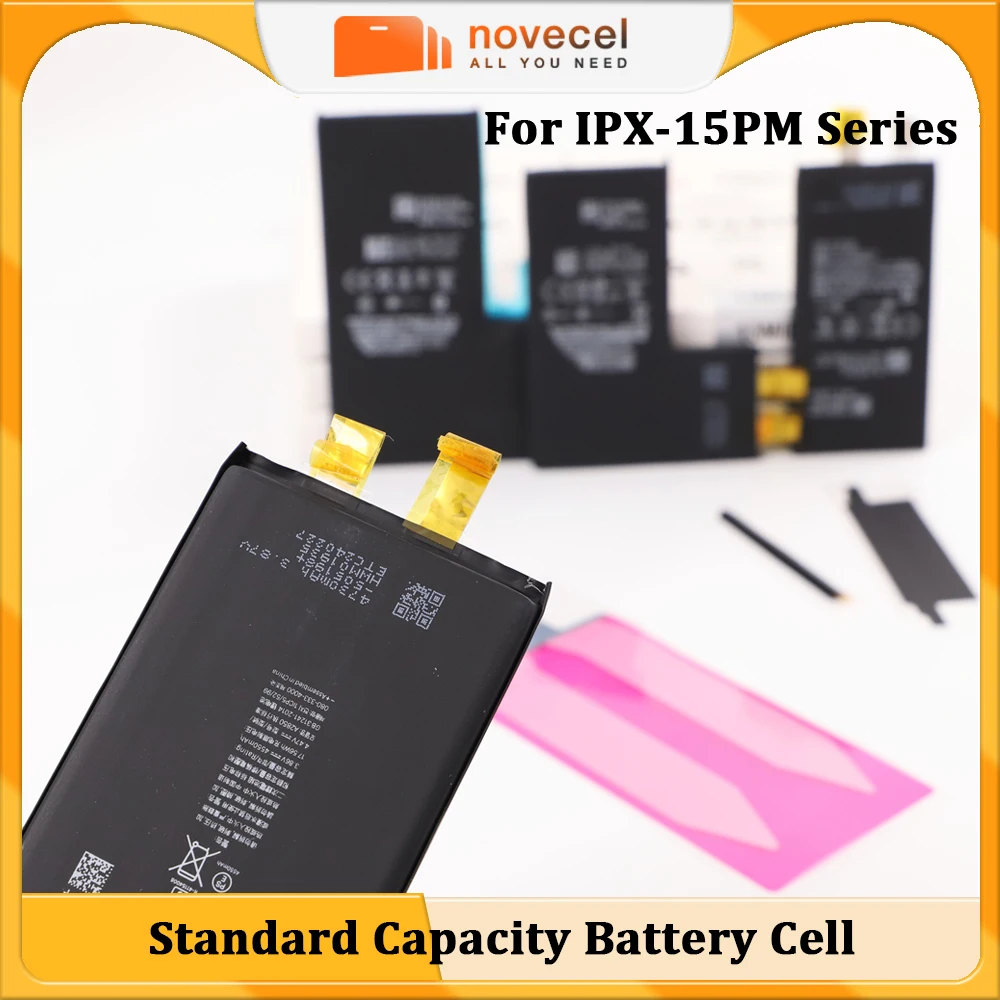 

Vormir 5pcs Battery Cell Replacement for iPhone 15Pro 14 Plus 13 Pro 12 Mini 11 XR XS Max No Flex Rechargeable No Pop Up Message