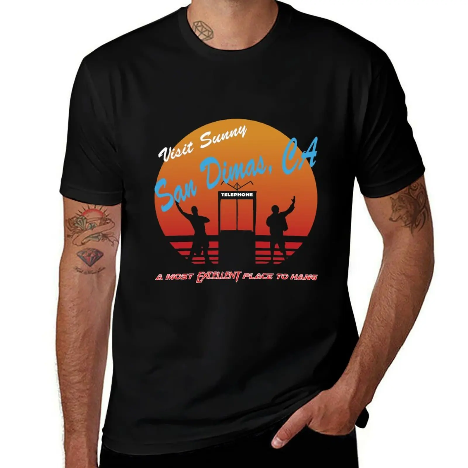 A Most Excellent Place To Hang T-Shirt Everyday Wear Basic Short Sleeve Top T-Shirt