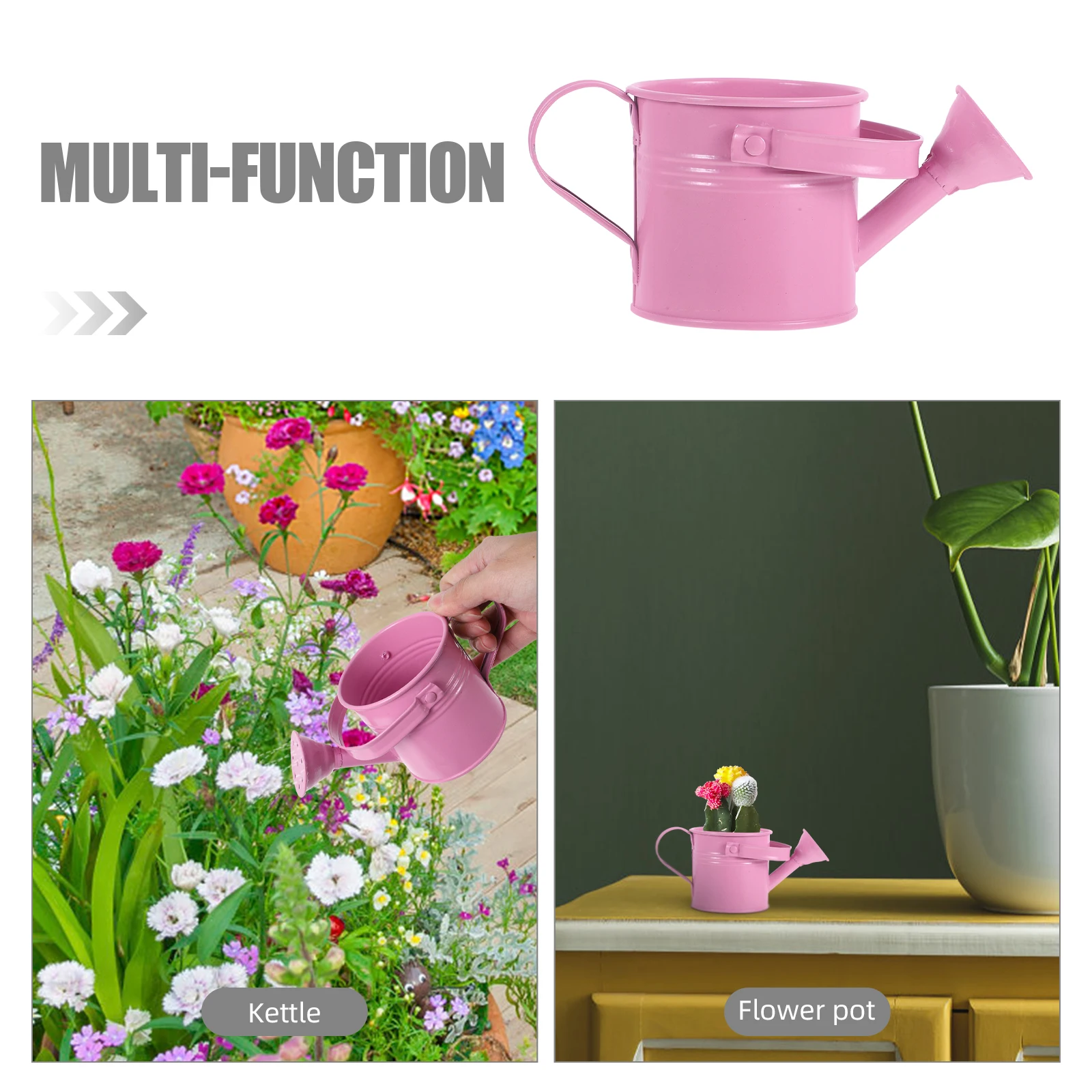 Metal Watering Can For Kids Small Watering Can Galvanized Iron Tin Sprinkling Kettle For Garden Yard Plants Flower Pots Ornament