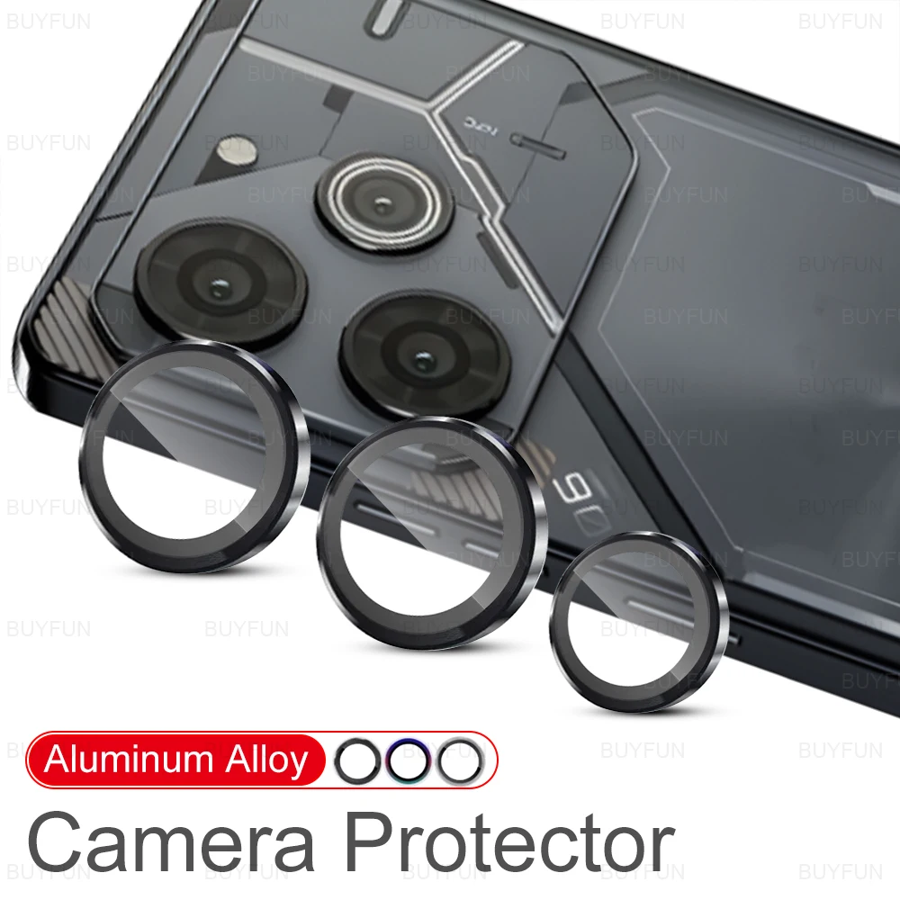 Custodia per Tecno Pova 6 Pro protezione per fotocamera in vetro temperato in lega di alluminio poca6 6Pro Pova6Pro pellicola protettiva per lenti