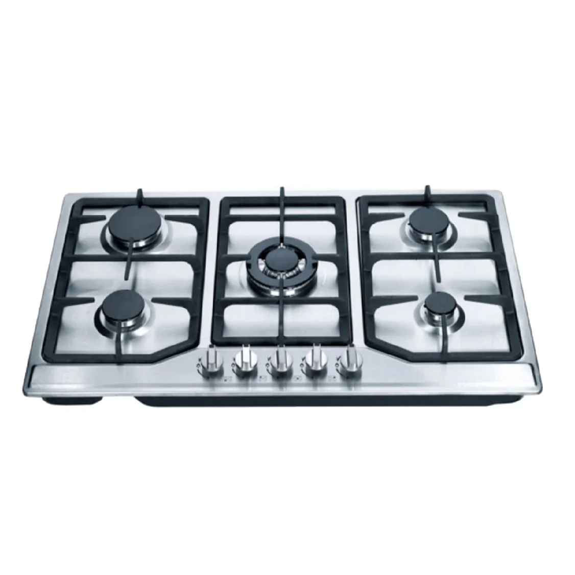 

Сверхмощная коммерческая газовая варочная панель с 5 конфорками, 2025 г. — встроенная варочная панель из нержавеющей стали с защитой от взбивания пламени