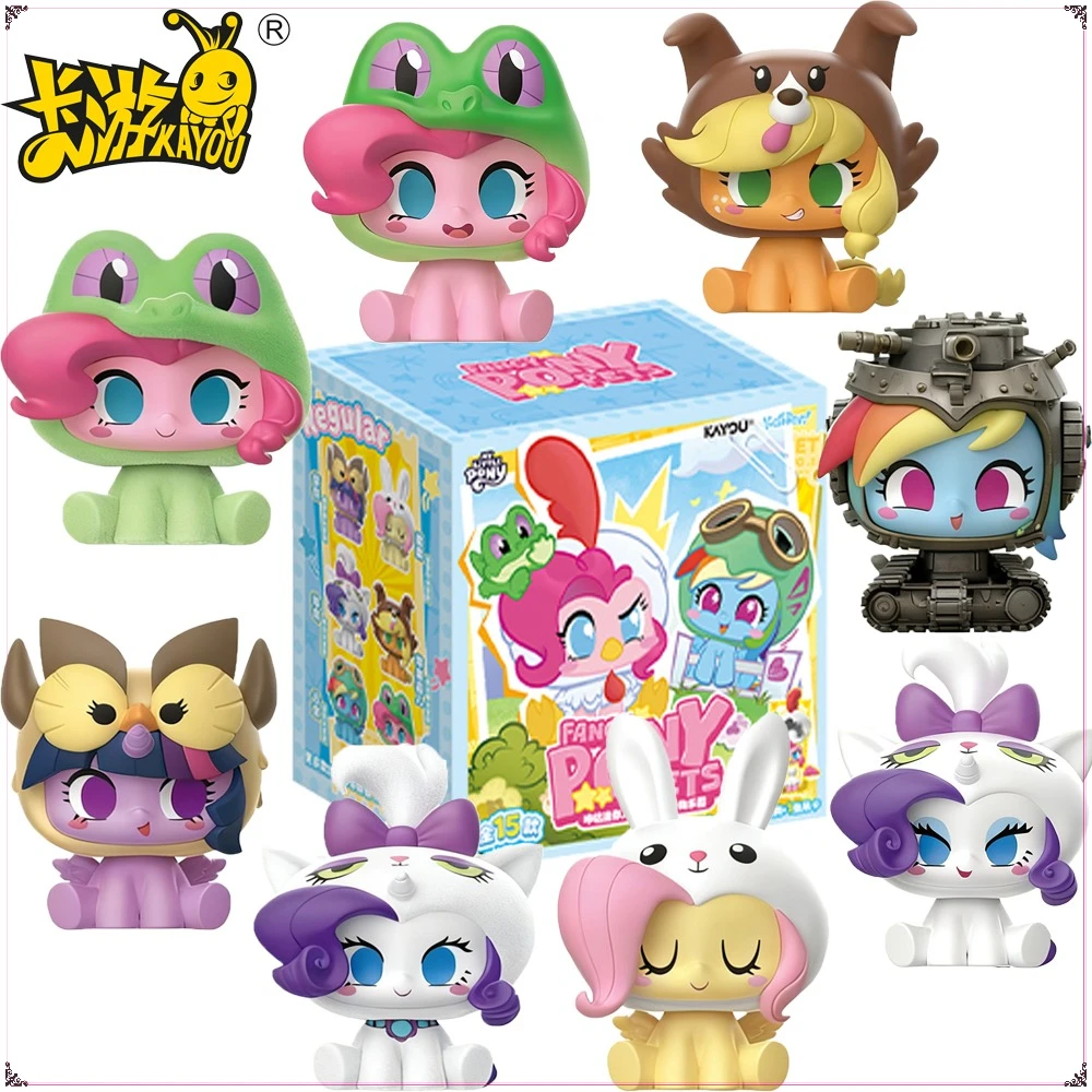 KAYOU Originele My Little Pony Click Mini Figures Series Blind Box Cartoon Prachtige en compacte Anime Karakter Model Speelgoed Geschenken