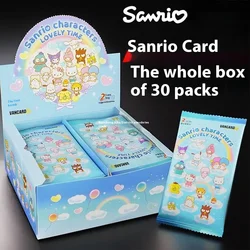 10pc Sanrio Cute Anime Kuromi Melody Hello Kitty Card Collection Surprise Blind Box Card Pack Lovely Girl Birthday Gift Toys