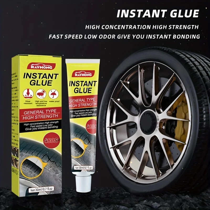 Tire Repair Liquid Glue Strong Rubber Glue Black Soft Rubber Wear-resistant Non-corrosive Adhesive Instant Strong Bonding Glue