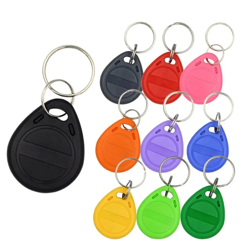 1-10 unidades de llaveros RFID EM4305 T5577 125KHz, chip en blanco copiable, regrabable y reescribible, tarjeta de proximidad para acceso