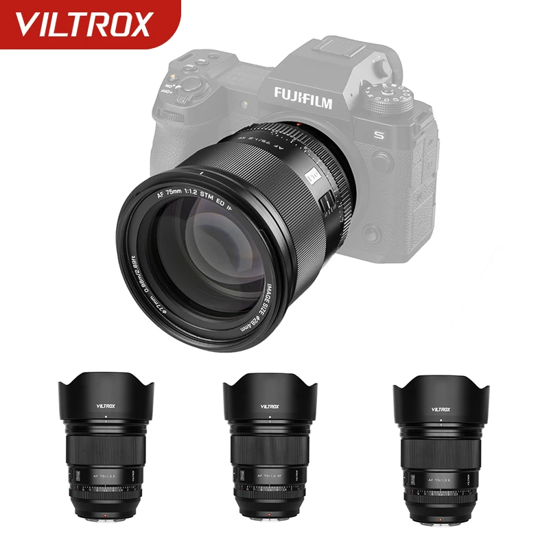 Viltrox Camera Lens AF 75mm F1.2 APS-C Lens For Nikon Z-Mount Nikon Z-Mount Fujifilm X-Mount