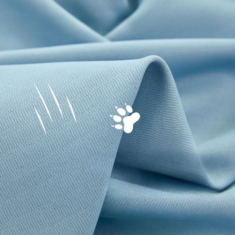 Scratch Resistant Anti Cat Scratch Anti Snag Wire Curtains New Cream Color Pet Shading for Bedroom Living Dining Room Fashion