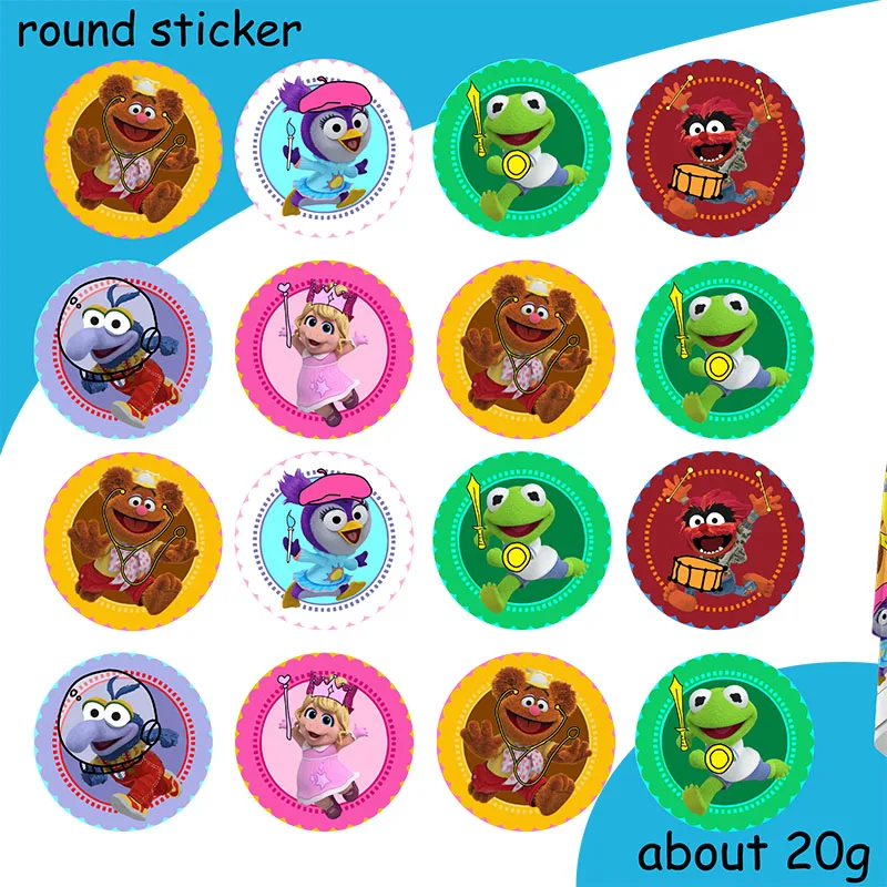 Muppet Babys Thema Geburtstags feier Dekorationen Kuchen Topper Tasse Teller wirbelt Aufkleber Kinder Jungen Mädchen Party liefert Dekor – Detail 12