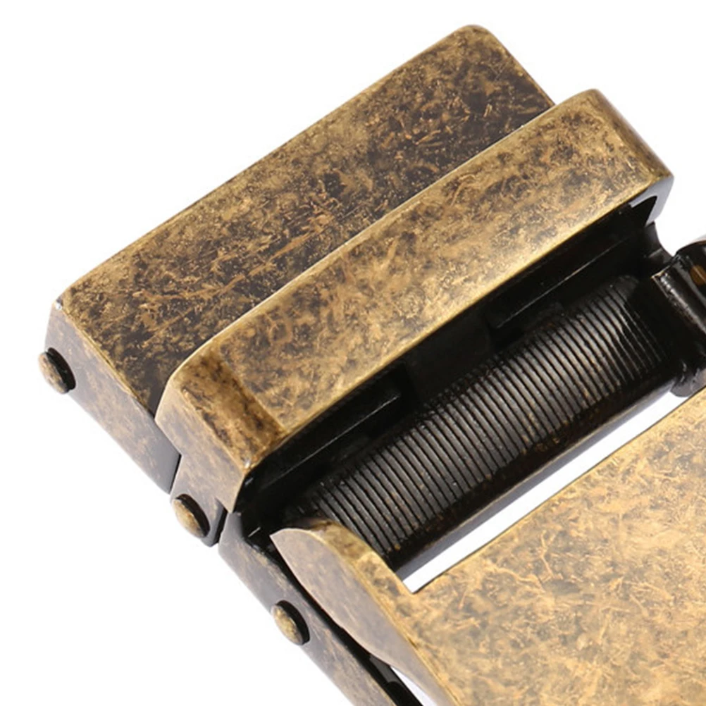 

2 Pcs Belt Buckle Head Man Belts for Men Buckles Business Silver Men's Automatic