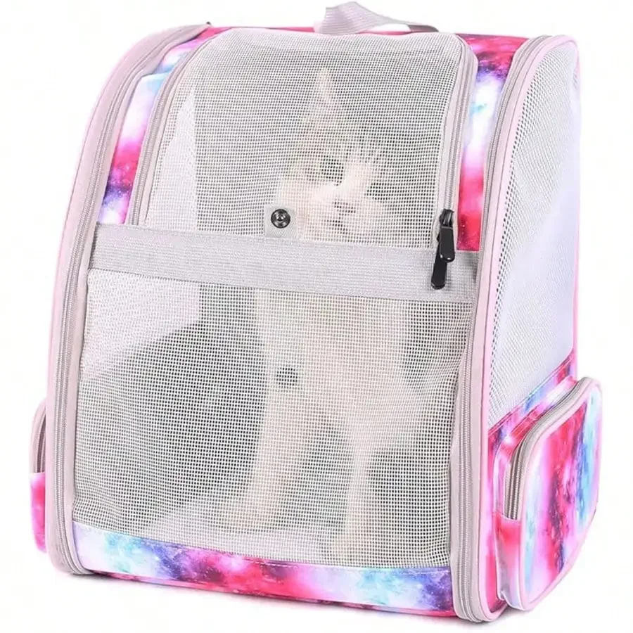 

Pet Carrier Backpack For Cats And Small Dogs, Fully Breathable Vented Backpack For Kitten Bunny Airline Approved Travel Hiking C