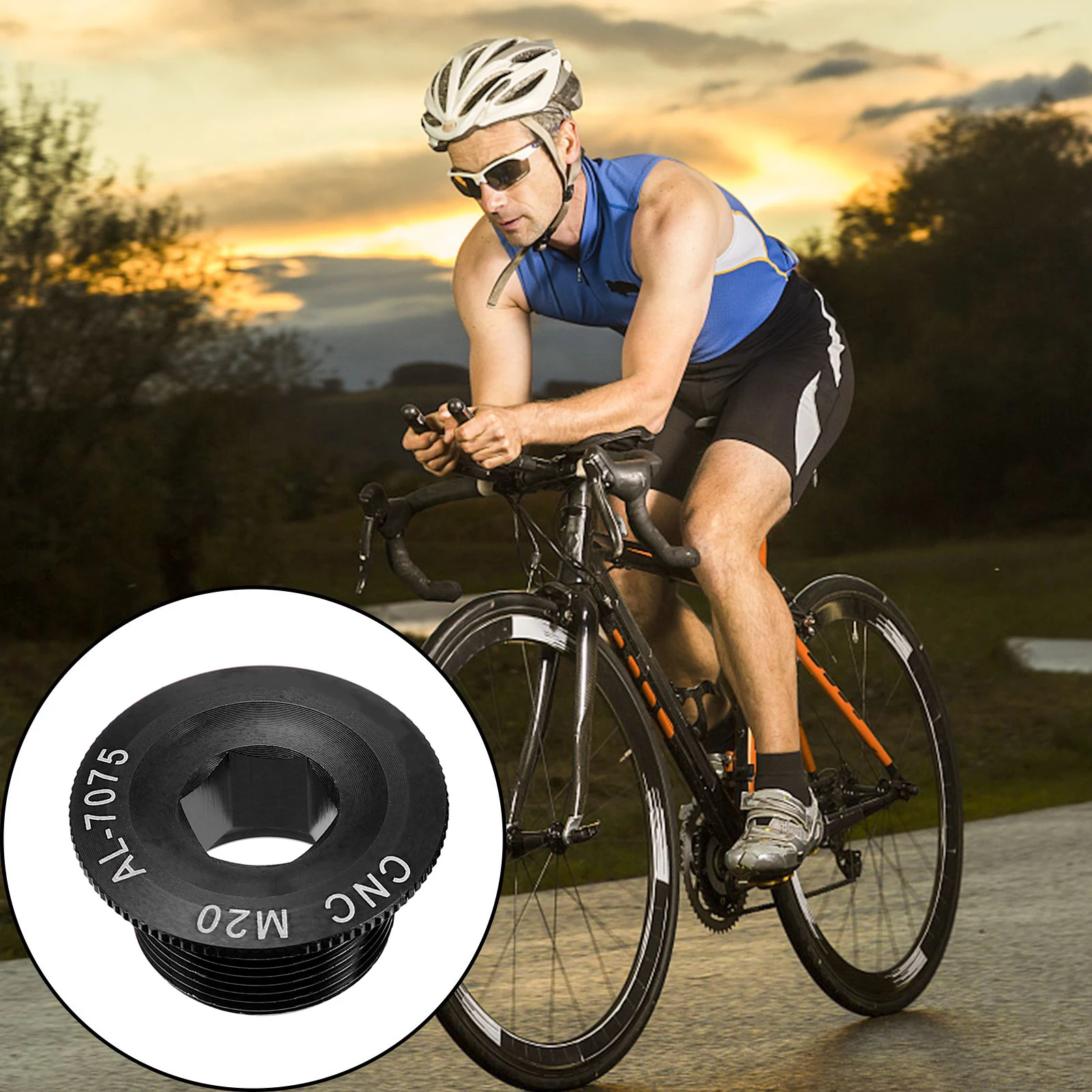

Aluminum Alloy Cover Screw 10mm Aluminum Alloy Crank Cover Screws Bike Crank Bolt Shaft Nut Crankset Supplies