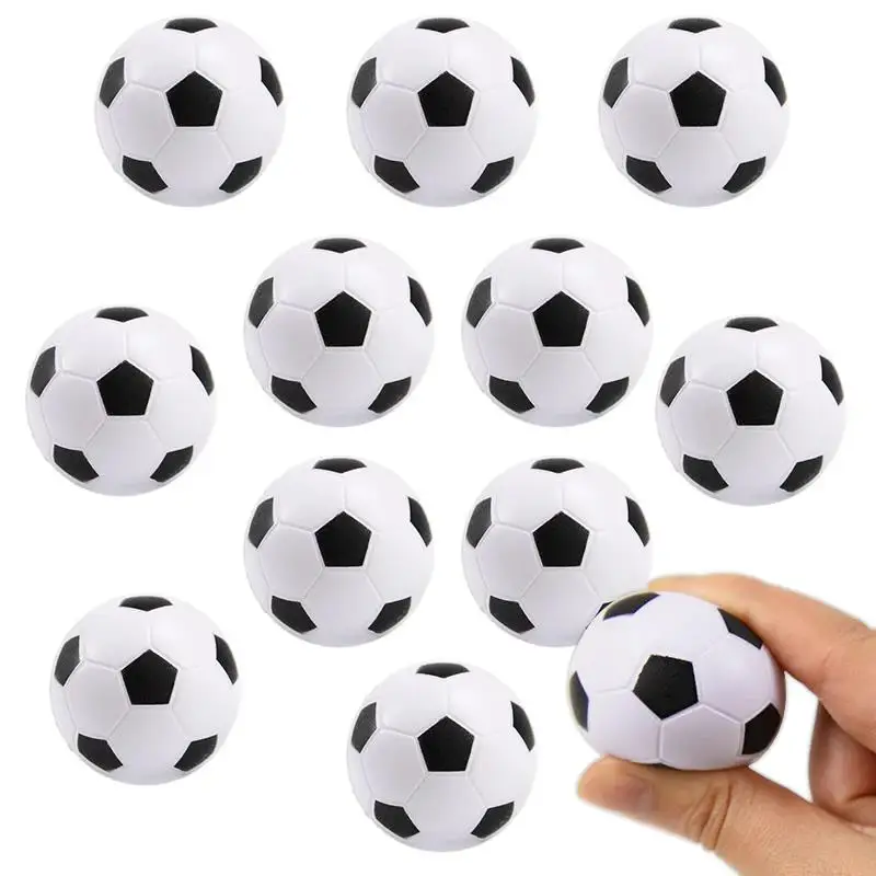6Pcs Mini PU Squeeze Soccer Ball Toys Kids Sports Theme Birthday Party Favors PU Football Gift Stress Relieving Squeezing Toys
