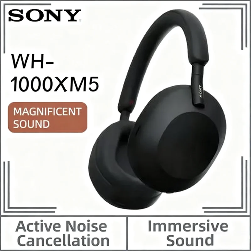 SONY WH-1000XM5 casque antibruit Auto NC optimiseur Alexa commande vocale pour iPhone Android Premium écouteurs sans fil