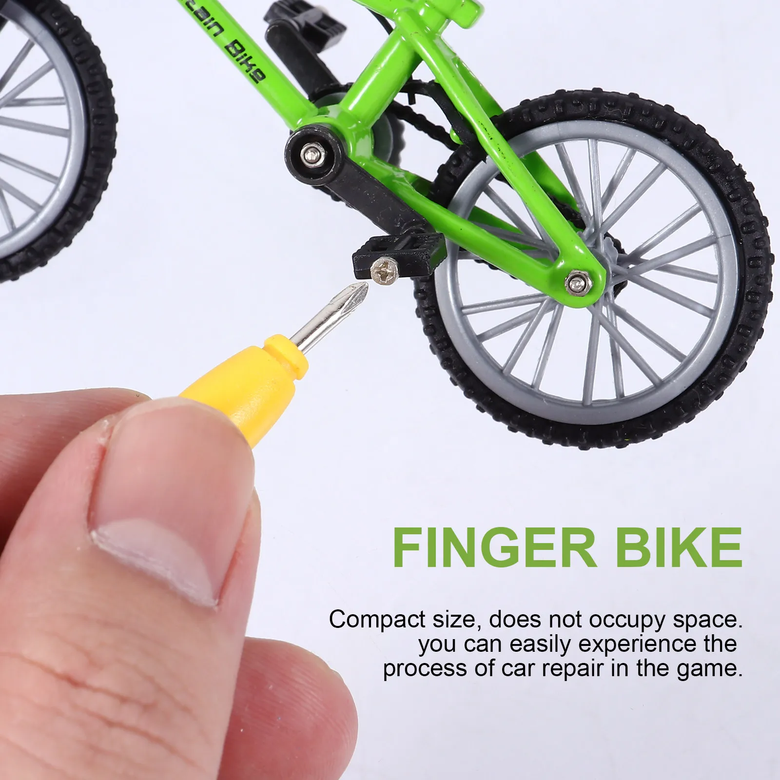1Set Desktop Bike Finger Alloy Bicycle for Interactive Gaming Detailed Craftsmanship Portable Entertainment for Family Friends