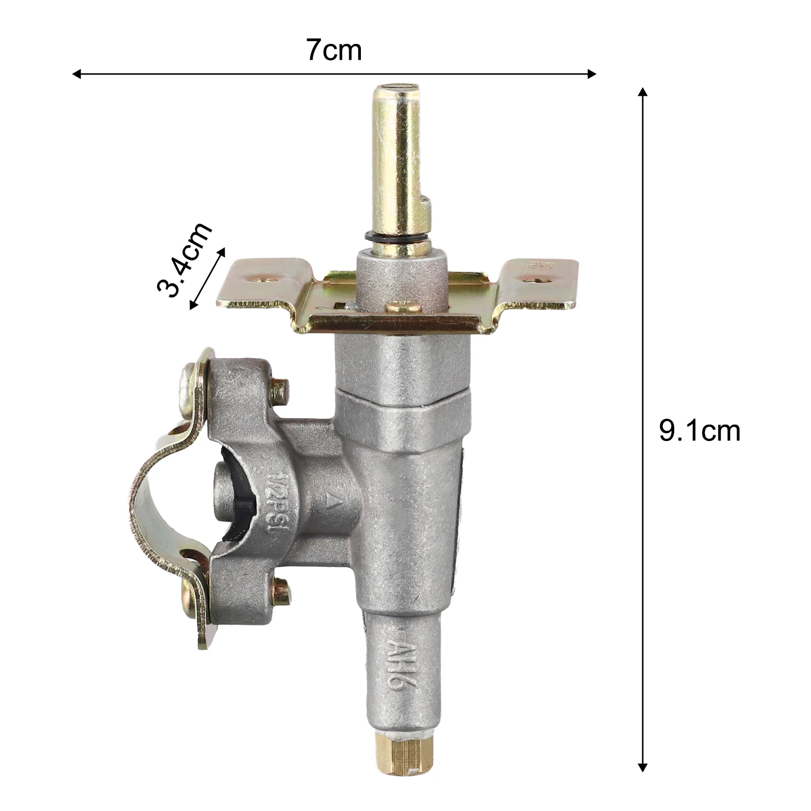Simplified Installation Process Gas Control Valve Model 1554 Suitable as a Replacement Part in Standard Sized Grills